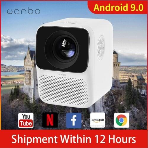 Global Version Wanbo T2 MAX LCD Projector LED Support Vertical keystone Correction Portable Mini Home Theater Xiomi Projector