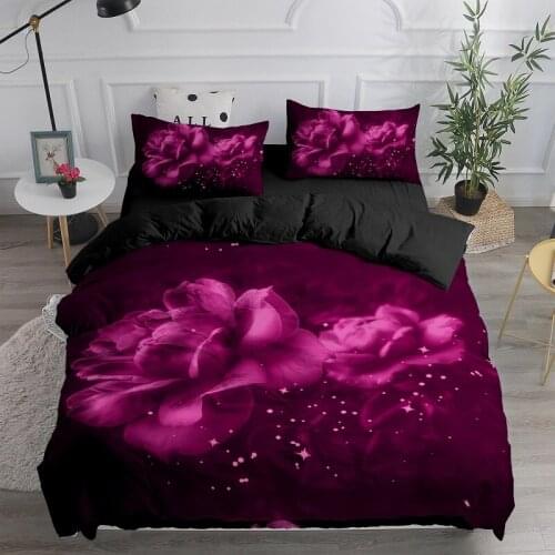 3D Bed Linens Duvet Cover Sets Quilt Covers Pillow Shams Bedclothes Bedding Sets Full Twin Double Size Flower of European style