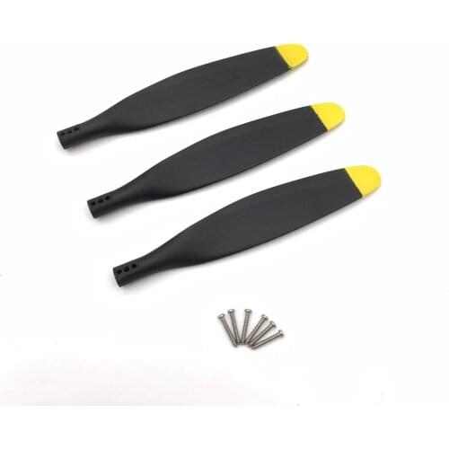 12*7 3-blades propeller normal and reverse for Freewing Flight Line P38 P-38 F7F-3 rc plane model