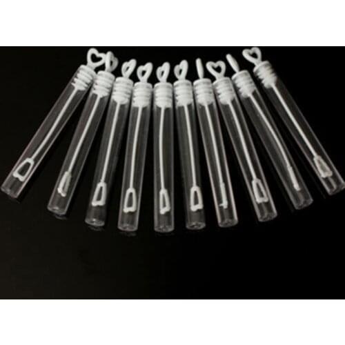 20/50Pcs Heart-Shaped Empty Bubble Soap Bottle Wedding Birthday Baby Shower Bubble Machine Kids Outdoor Fun Toy Bubble Wand20/50