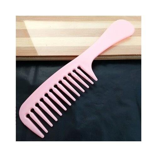 2pcs Wide Tooth Comb Thickening Is Not Easy To Break Long Hair Straight Hair Thick Hair Perm Anti-static Plastic Comb Sale