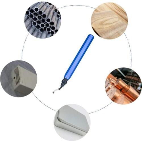 Handle Burr Metal Deburring Remover Cutting Tool with 10pcs Rotary Deburr Blades