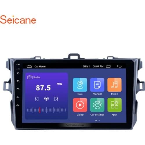 Seicane 9 inch Android 9.0 DSP IPS RDS Car GPS Multimedia Player For 2006 2007-2012 Toyota Corolla Support Radio Mirror Link