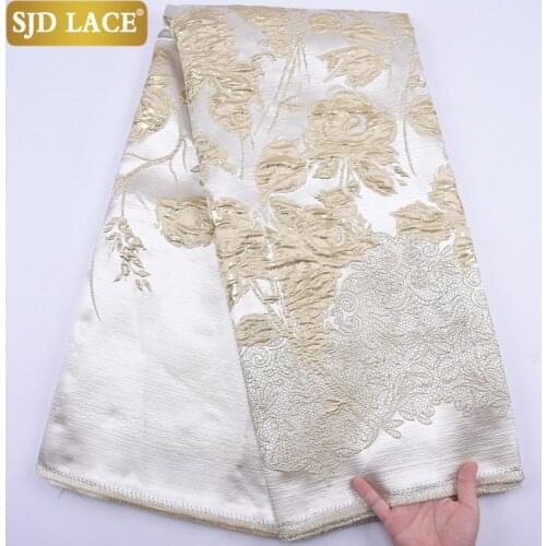 SJD LACE Brocade Laces Embroidery African Lace Fabric High Quality French Lace Fabric Jacquard Tissue For Wedding Party SewA2091