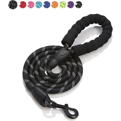 Big Dog Reflective Leash Durable Nylon Basic Dog Harness Leashes Medium large Dogs Collar Running Walking Lead Rope For Labrador