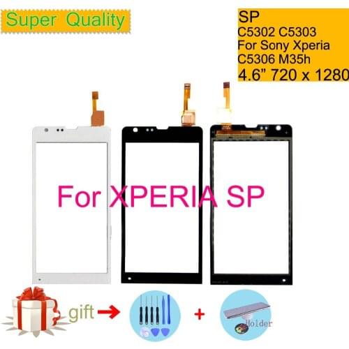 Touchscreen 4.6" For Sony Xperia SP C5302 C5303 C5306 M35h Touch Screen Digitizer Front Glass SP M35H Touch Panel Sensor Lens