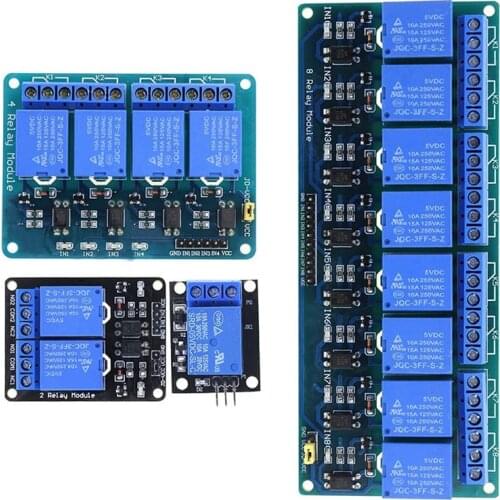 1 2 4 8 Channel DC 5V Relay Module with Optocoupler Low Level Trigger Expansion Board for arduino