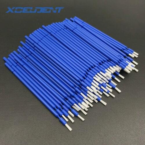 100pcs Dental Lab Long Disposable Micro Applicators Brushes Dental Brush