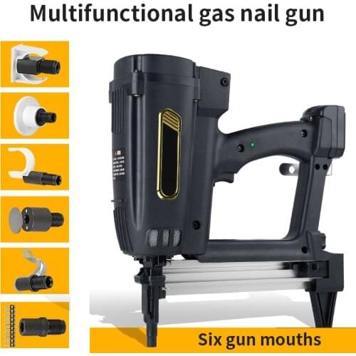 40 Pneumatic Nail Gun Lithium Battery Air Nail Gun Steel Air Stapler Pneumatic Tool for Frame and Trunking 110-240V