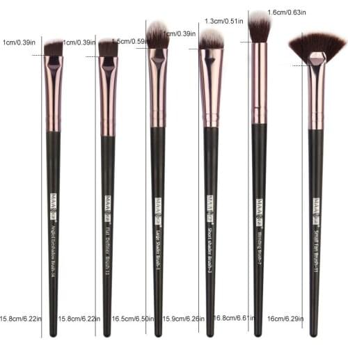 6PCS Eye Makeup Brush Set Professional Multi-function Soft And Durable Eye Shadow Eyeliner Brush Eyebrow Beauty Beauty Tools