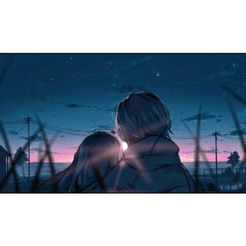 Diy Diamond Paintings A Couple Watching the Sunrise Diamond Mosaic Embroidery Full Round Cross Stitch Decor Room JX431