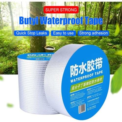 Aluminum Foil Butyl Rubber Tape Magical Repair Leak Wall Coverings Heat Resistant Tape For Wall Crack Roof Duct Waterproof