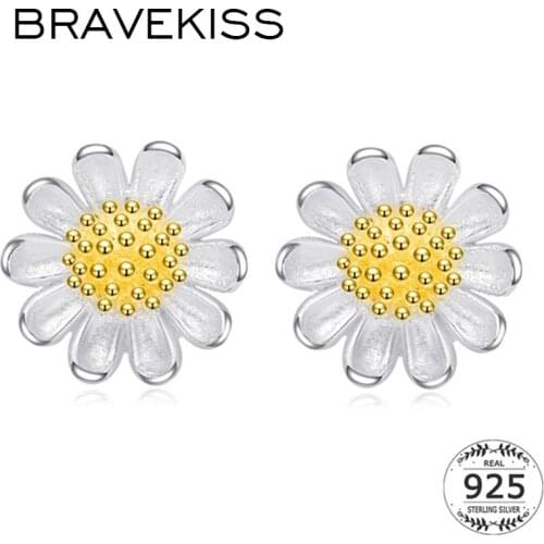 Женские серебрянные серьги BRAVEKISS China At AliExpress