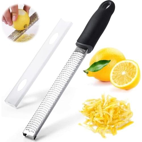 Citrus Lemon Zester Cheese Grater Stainless Steel Fruit Vegetable Chopper Chocolate Lemon Zester Fruit Peeler Kitchen Gadgets