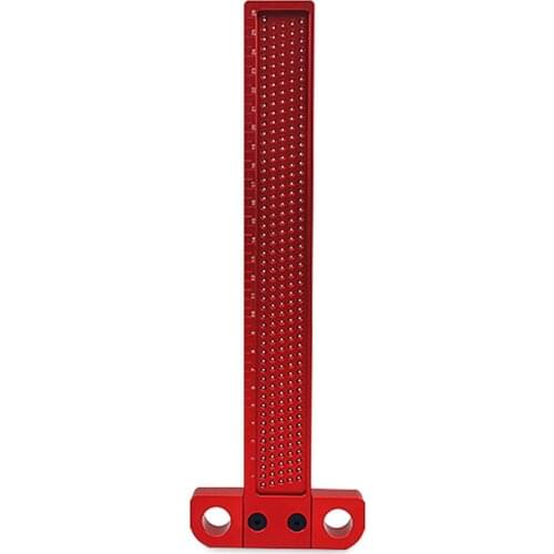 Woodworking Scriber Hole Positioning Scribing Gauge T-Type Ruler Alloy Measuring Tool Marker for Carpenter TS2