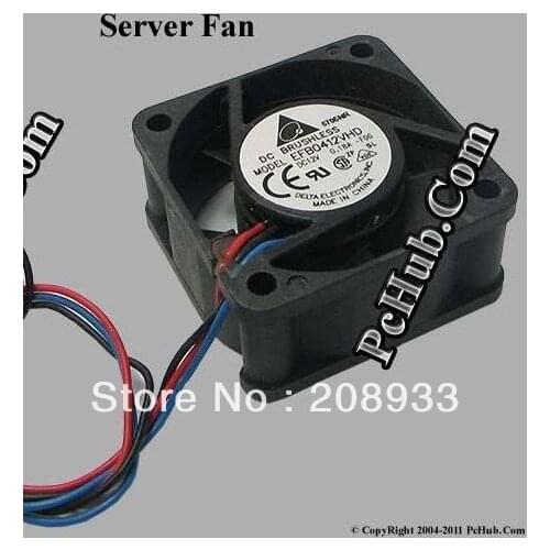 For Delta 4 cm 1U server fan switch 3-wire 4020 12V 0.18A EFB0412VHD+cooling fan