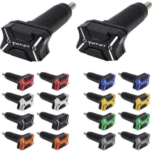 For Yamaha MT07 MT 07 2015 2016 2017 2018-2020 1Pair CNC Frame Slider Protector Guard engine protection Sliders with MT-07