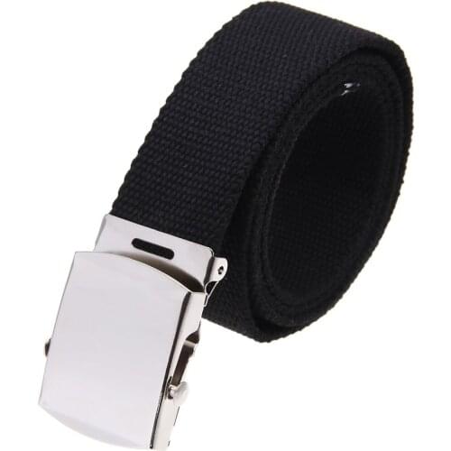 Hot Cloth belt waistband Band Belt Black Men 38mm