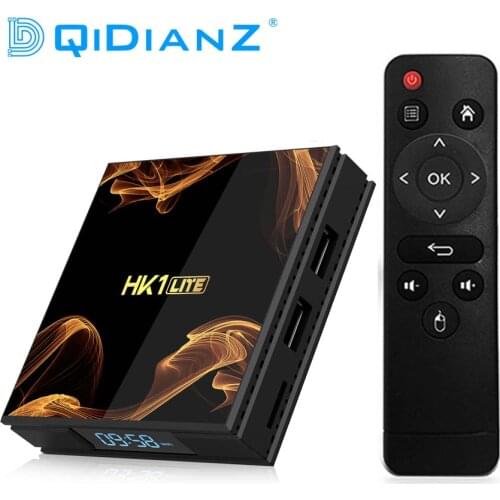 HK1Lite Android 9.0 Smart TV Box 2GB DDR3 16GB 2.4G WiFi 4K RK3228A Quad Core H.265 Media Player PK hk1mini x96