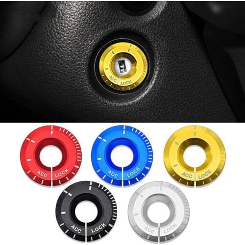 Car Engine Start Ignition Cover Styling Ringhole Sticker Accessories Case For Volkswagen Golf Polo Passat Decoration Accessories