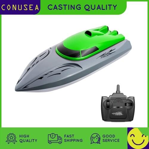 Rc Boat Toy 2.4Ghz 4Ch Radio Remote Control Boats 20Km/h High Speed Kids Racing Boats for Pools Lake Gifts for Boys Children