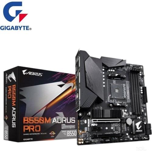 NEW For Gigabyte GA B550M AORUS PRO Motherboard AM4 DDR4 B550 Desktop Mainboard Support R5 R7 5800X 5600X 5300X