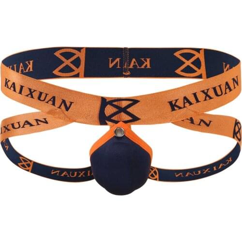 Mens Hot Lingerie Panties Low Rise Elastic Wide Waistband Underwear U Shape Sponge Bulge Pouch Open Butt Jockstrap Thong Briefs