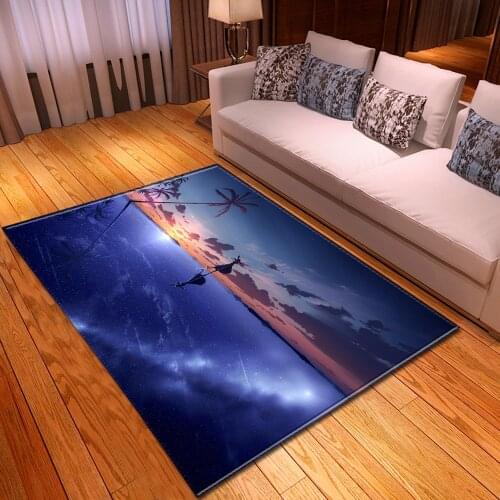 Dream Space Universe Planet 3D Printing Carpets For Living Room Bedroom Large Rugs Soft For Flannel Room Mat Children Play Floor