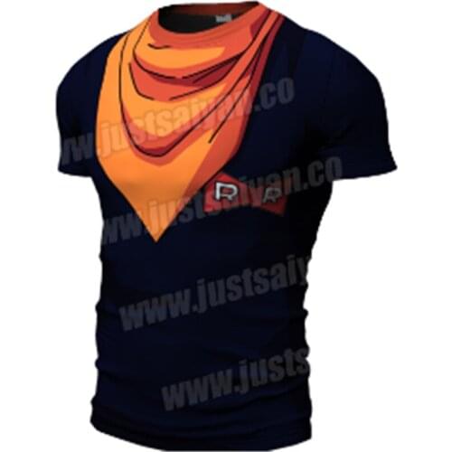 2021 Summer New Short Sleeve Anime Printing T-Shirt Mens Casual Outdoors Running Fitness Tight Jerseys Quick Drying Tops