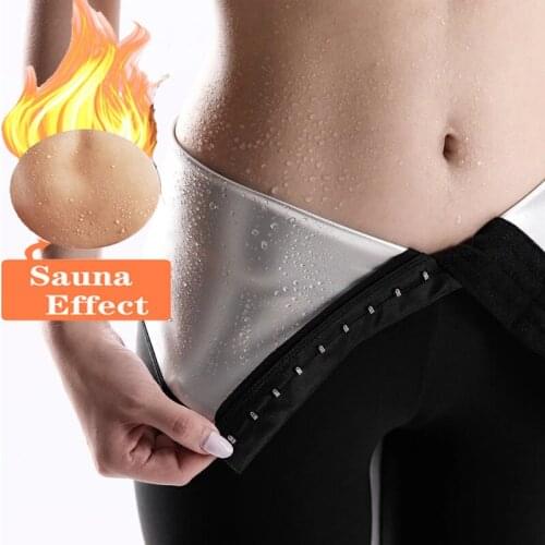 New Violent Sweat Technology Fabric Body Sculpting Breasted Pants Sweat Sauna Artifact Thin Waist Hips Thin Belly Fitness Pants