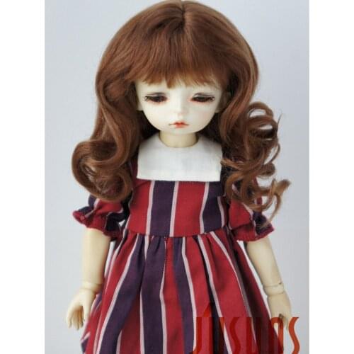 Mohair wigs D20313 6-7inch 16-18cm Long Princess wave BJD hair 1/6 YOSD doll accessories
