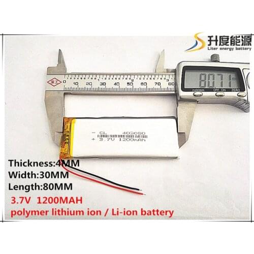 5pcs [SD] 3.7V,1200mAH,[403080] Polymer lithium ion / Li-ion battery for TOY,POWER BANK,GPS,mp3,mp4,cell phone,speaker