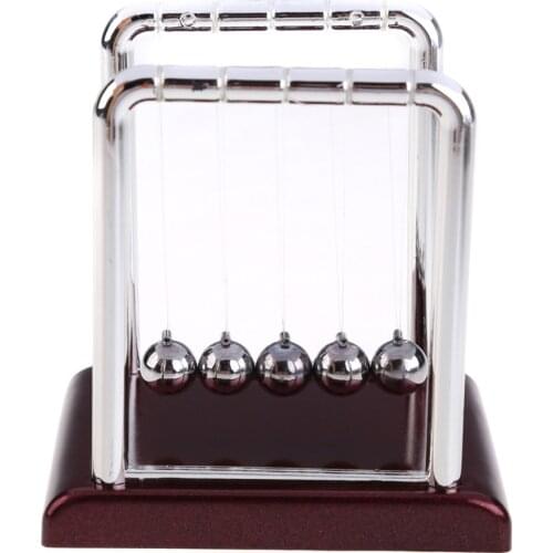 Newtons Cradle Steel Balance Ball Physics Science Pendulum Decoration Craft Early Fun Development Educational Desk Toys Gift