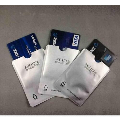 Anti Scan RFID Blocking Sleeve for Credit Card to Secure your Identity ATM Debit Contactless ID Protector blocker 100+1passport