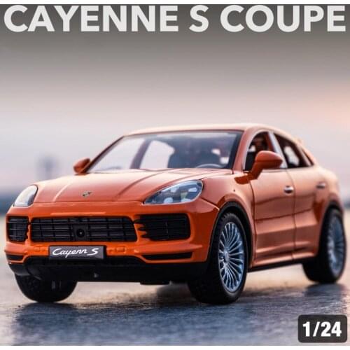 1:24 Porsche Cayenne S Turbo SUV Simulation Alloy Car Model Crafts Sound and light Decoration Collection Toy Children gift
