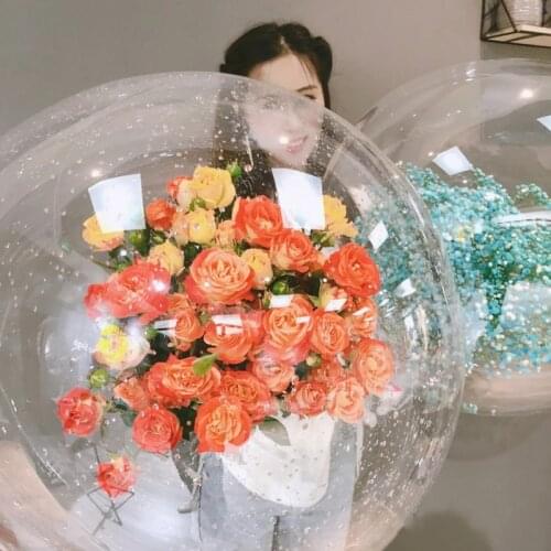 5 pcs super large diameter 36 inch BOBO ball transparent bouquet snack gift wrapping material super gift birthday wedding party