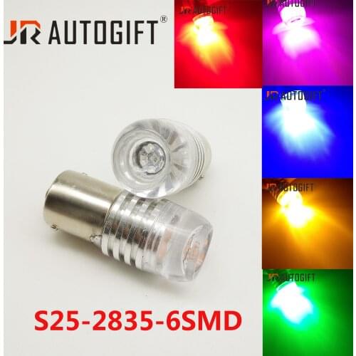 50x Strobe lights 1156 BA15S 1157 BAY15D Super Bright 12V 24V DRL S25 2835 6 SMD P21W Flashing led Turn Car Signal Parking Bulbs