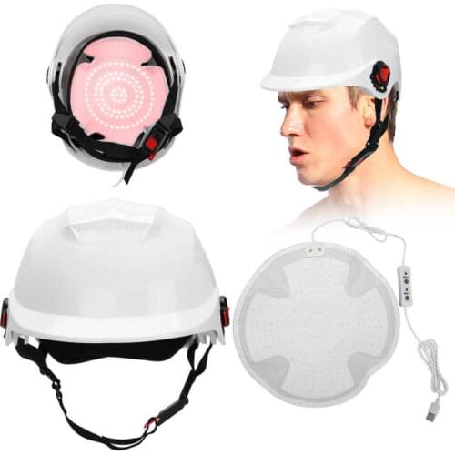 94pcs Beads Hair Growth Hat Helmet Laser Red Light Anti Hair Loss Therapy Treatment Oil Control Cap Hair Regrowth for Men Women