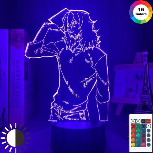 Anime 3d Lamp My Hero Academia Shota Aizawa Light for Bedroom Decor Child Kids Birthday Gift Manga Aizawa Lamp My Hero Academia
