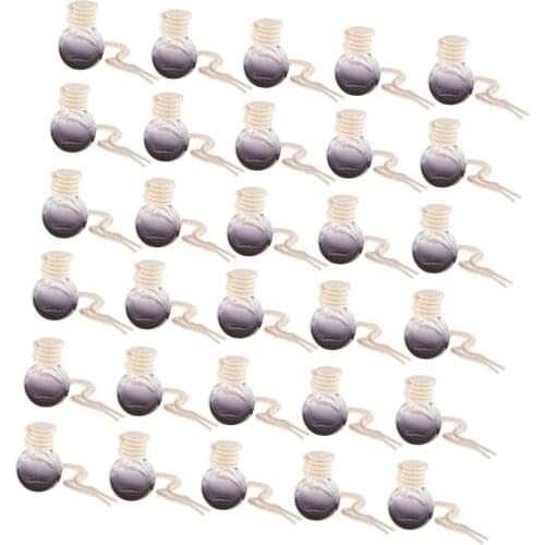 30pcs 10ml Car Perfume Bottle Car-Styling Car Accessories Auto Ornament Perfume Pendant for Essential Oils Air Freshener