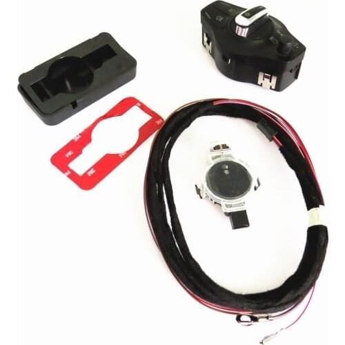 RWSYPL Chrome Car Auto Head Light Fog Light Switch + Rain Sensors 1 Set For A1 A3 A4 A5 A6 A7 Q3 Q5 81D 955 547 8K0 941 531 AS