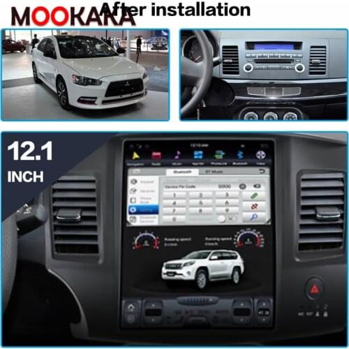 Tesla Android 9 Car Radio For Mitsubishi Lancer 2007-2017 Car Multimedia 1 DIN GPS Navigation Stereo Autoradio DVD Player IPS