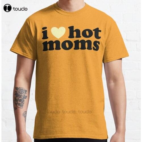 New I Love Hot Moms Classic Virginity T-Shirt Cotton Men Tee Shirt