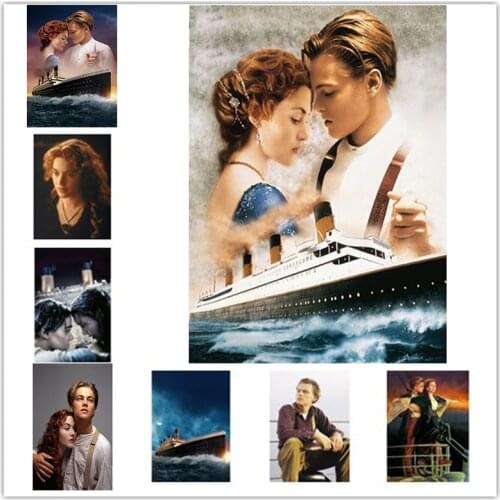 Hot 5d Diamond Painting Titanic Character Diamond Embroidered Rhinestone Picture Diamond Mosaic DIY Crafts Home Decoration Gift
