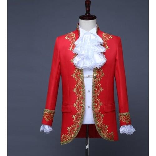 Mens Blazer Dress Suits Lace Tie for Adult Tops Jacket Coat+Pants Trouser Carnival Wedding Costume Prince Bridegroom