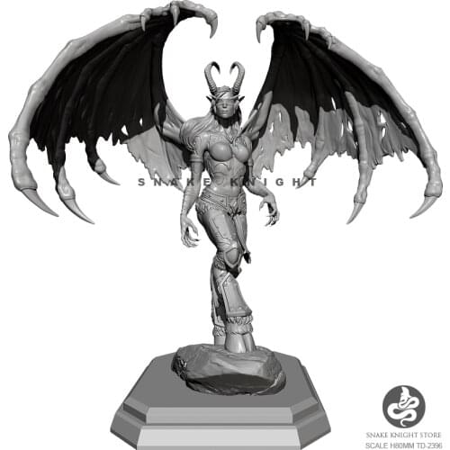 80mm Resin model kits figure self-assembled TD-2396