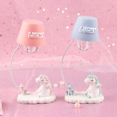 Unicorn Nightlight Resin Craft Ornament Bedroom Bedside Decorations bedroom decor room lights decor anime decor unicorn