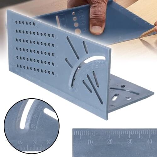 45 /90 Degree Angles Measure Ruler Woodworking Gauge Ruler 3D Mitre Angle Measuring Square Measure Tool