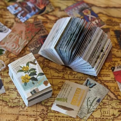 Retro Collection of Flowers Plants insect Material Paper Junk Journal Planner Scrapbooking Vintage Decorative DIY Craft Paper