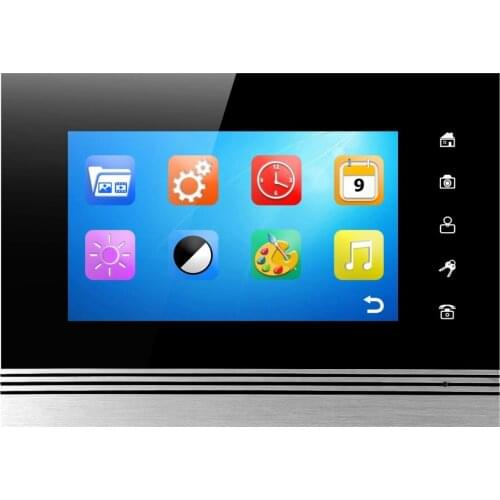 SmartYIBA Video Intercom 7 Inch Touch Screen Monitor SD Card With Video and Photo Recording Video Door Phone Doorbell Intercom